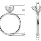 Floral Oval Engagement Ring