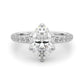 Floral Oval Engagement Ring