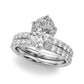 Floral Oval Engagement Ring