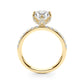 Floral Oval Engagement Ring