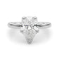 Floral Pear Engagement Ring