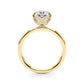 Floral Pear Engagement Ring