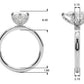 Floral Pear Engagement Ring
