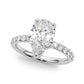 Floral Pear Engagement Ring