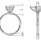 Floral Pear Engagement Ring
