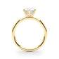Pear Shaped Hidden Halo Engagement Ring