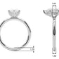 Pear Shaped Hidden Halo Engagement Ring