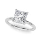Hidden Halo Princess Cut Engagement Ring
