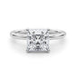 Hidden Halo Princess Cut Engagement Ring