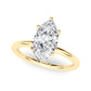 Hidden Halo Marquise Engagement Ring