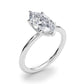 Hidden Halo Marquise Engagement Ring