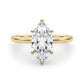 Hidden Halo Marquise Engagement Ring