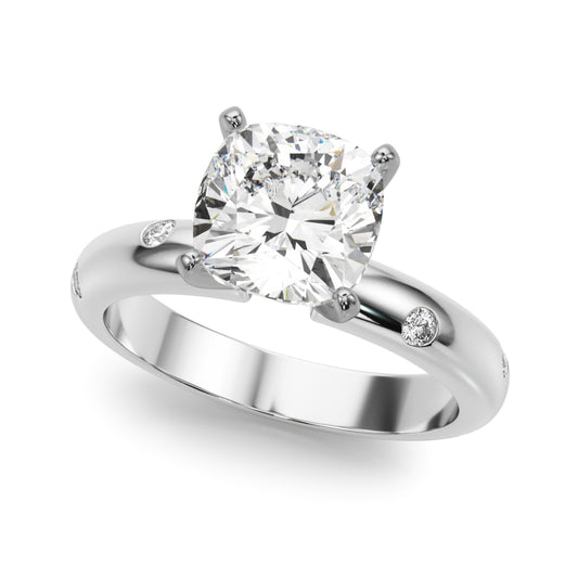 Burnish Set Solitaire Engagement Ring