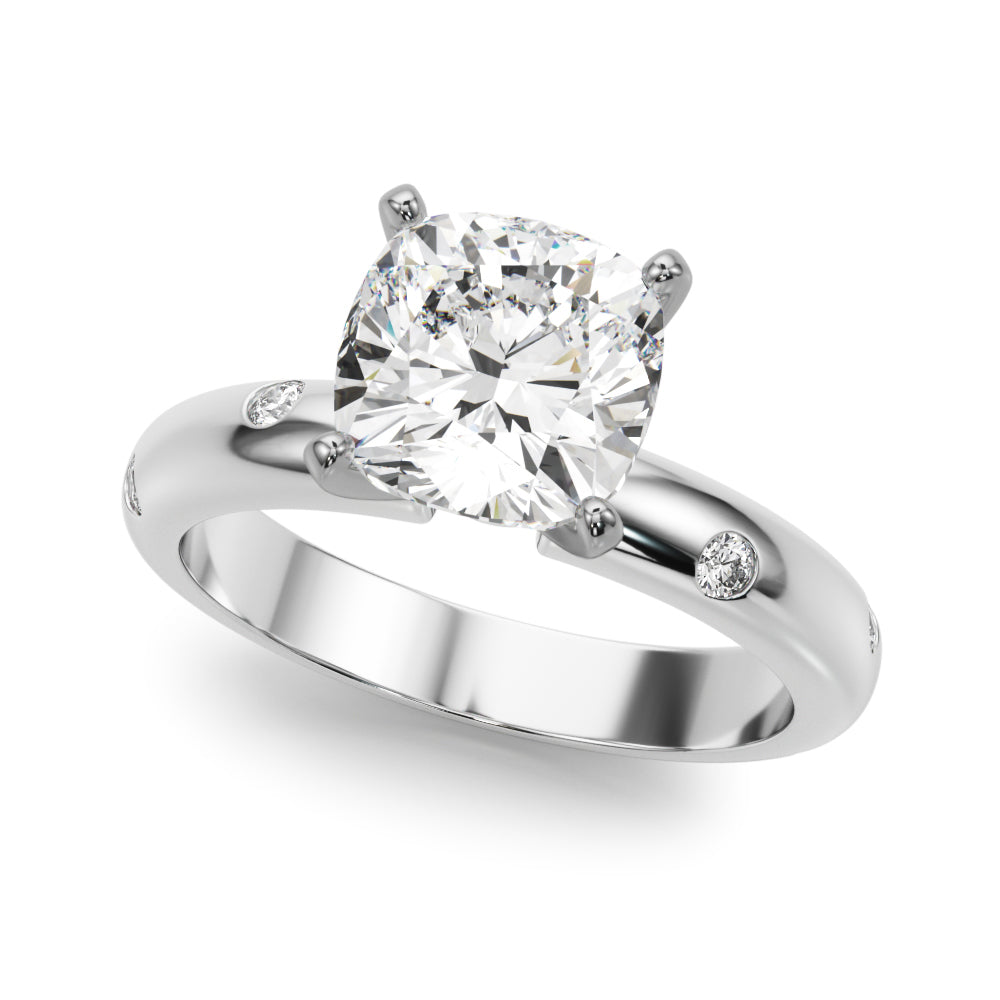 Burnish Set Solitaire Engagement Ring