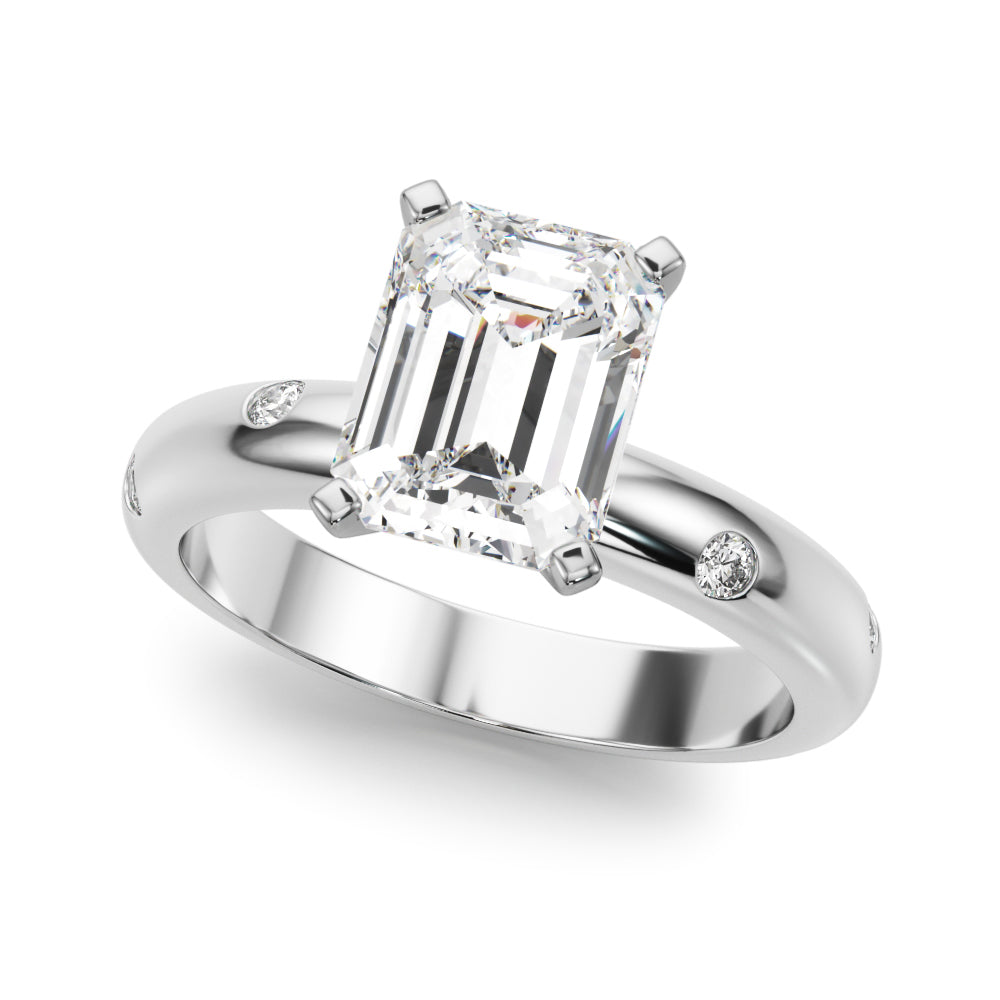 Burnish Set Solitaire Engagement Ring