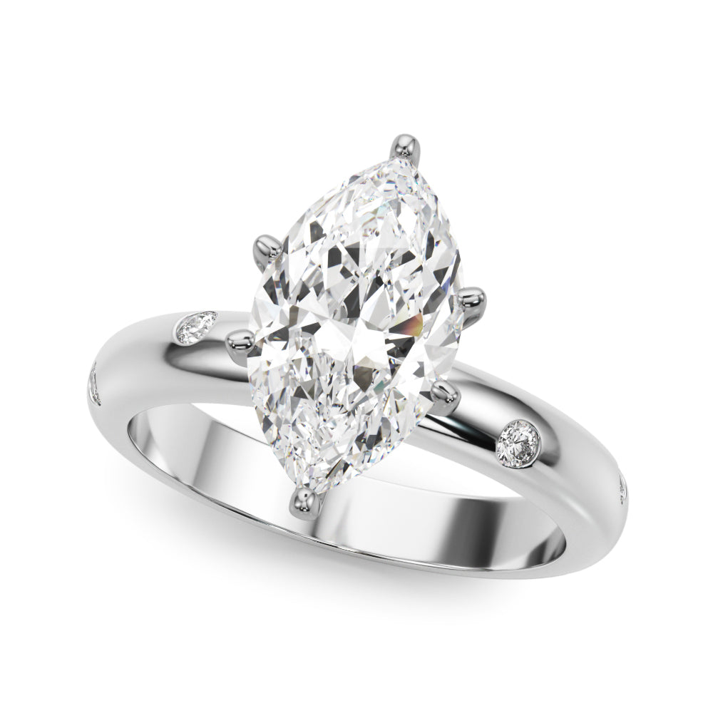 Burnish Set Solitaire Engagement Ring