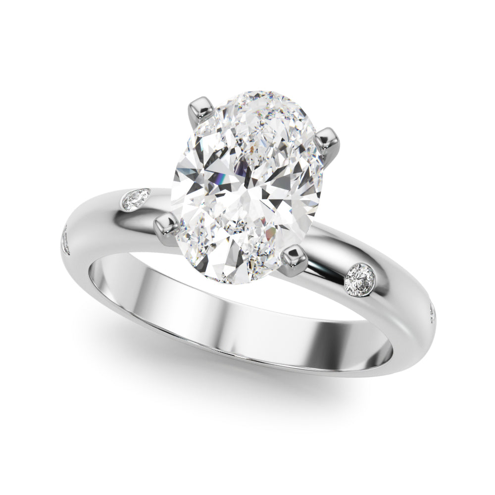 Burnish Set Solitaire Engagement Ring