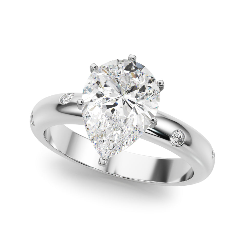 Burnish Set Solitaire Engagement Ring