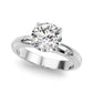 Burnish Set Round Solitaire Engagement Ring