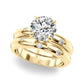Burnish Set Round Solitaire Engagement Ring