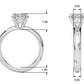 Burnish Set Round Solitaire Engagement Ring
