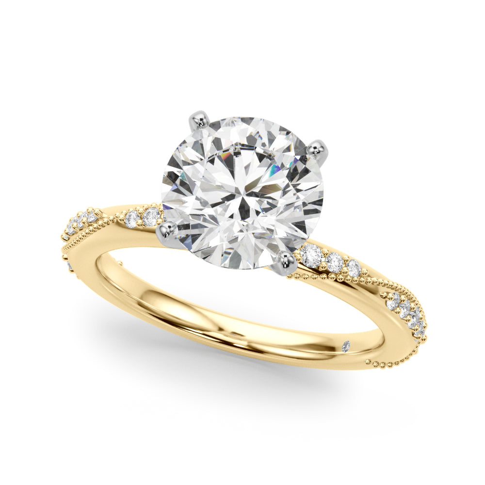 Twisting Contemporary Engagement Ring