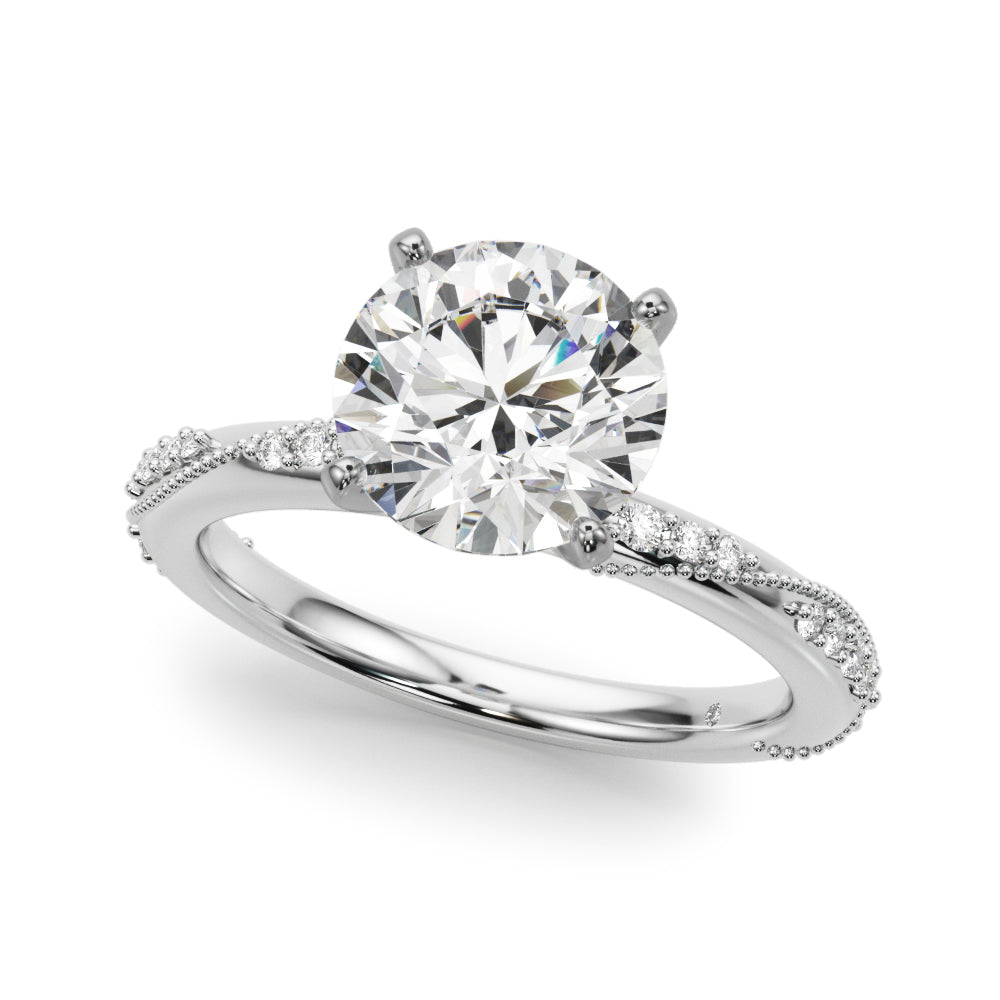 Twisting Contemporary Engagement Ring