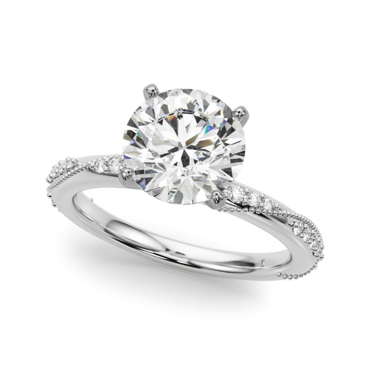 Twisting Contemporary Engagement Ring