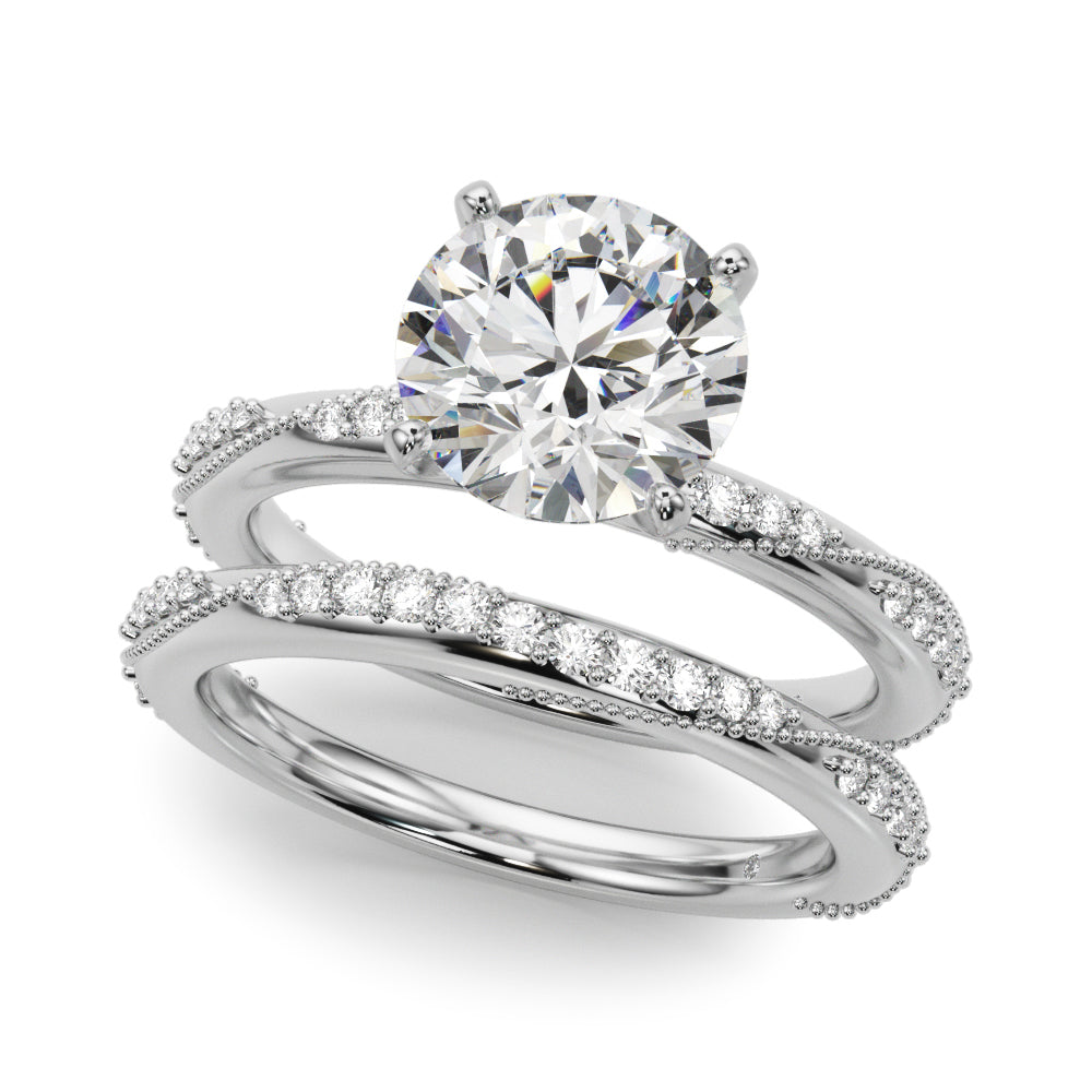 Twisting Contemporary Engagement Ring