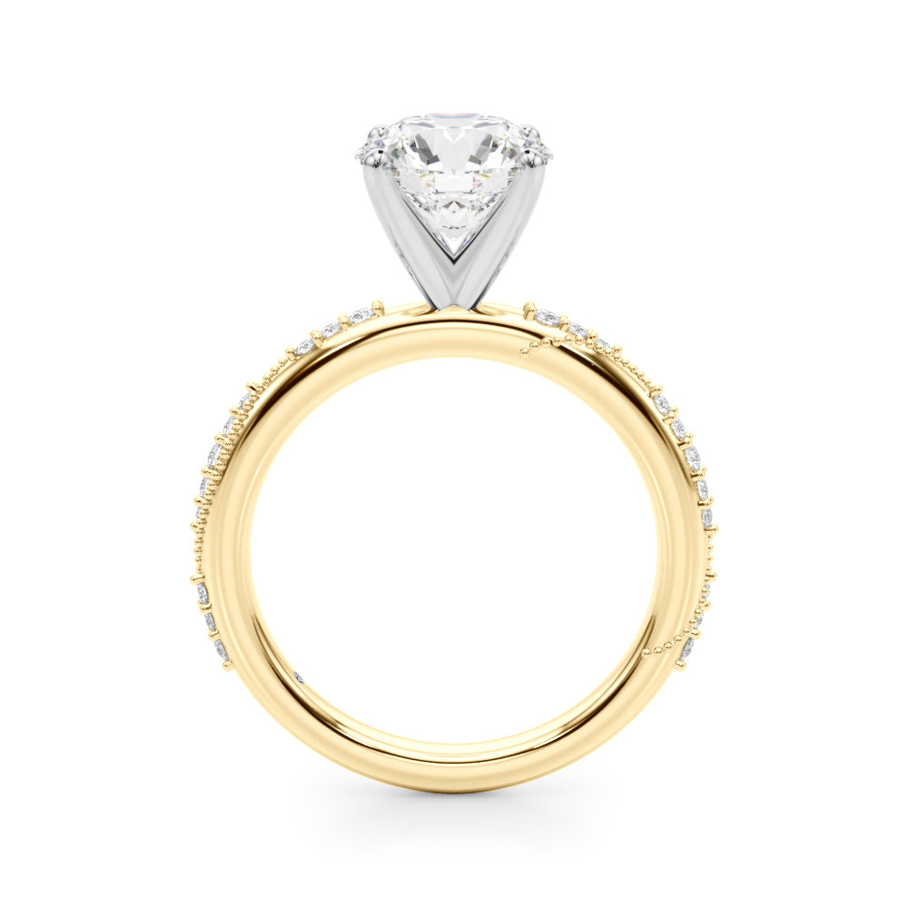 Twisting Contemporary Engagement Ring