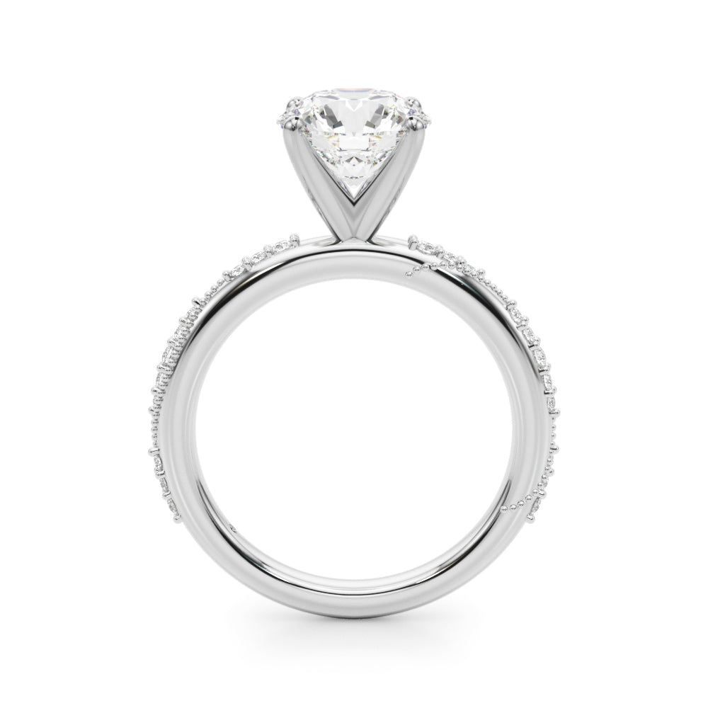 Twisting Contemporary Engagement Ring