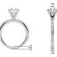Twisting Contemporary Engagement Ring