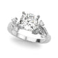 Accented Floral Engagement Ring