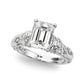 Accented Vintage Inspired Engagement Ring
