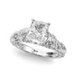 Accented Vintage Inspired Engagement Ring