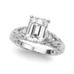 Accented Vintage-Inspired Engagement Ring
