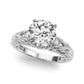 Accented Vintage-Inspired Engagement Ring
