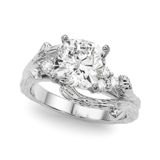 Nature-Inspired Bypass Engagement Ring