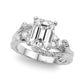 Nature-Inspired Bypass Engagement Ring