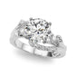 Nature-Inspired Bypass Engagement Ring