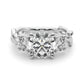 3-Stone Twisted Shank Engagement Ring