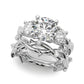 3-Stone Twisted Shank Engagement Ring