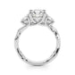 3-Stone Twisted Shank Engagement Ring