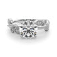 Nature Inspired Milgrain Engagement Ring