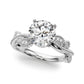 Nature Inspired Milgrain Engagement Ring