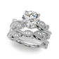 Nature Inspired Milgrain Engagement Ring