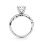 Nature Inspired Milgrain Engagement Ring