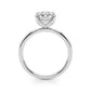 Round Tulip Hidden Halo Engagement Ring