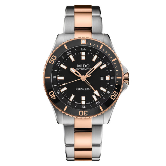 Mido Ocean Star GMT — Stainless Steel / Black Dial