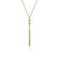Gabriel & Co. 14K Yellow Gold Diamond Pendant Drop Necklace .03CTW